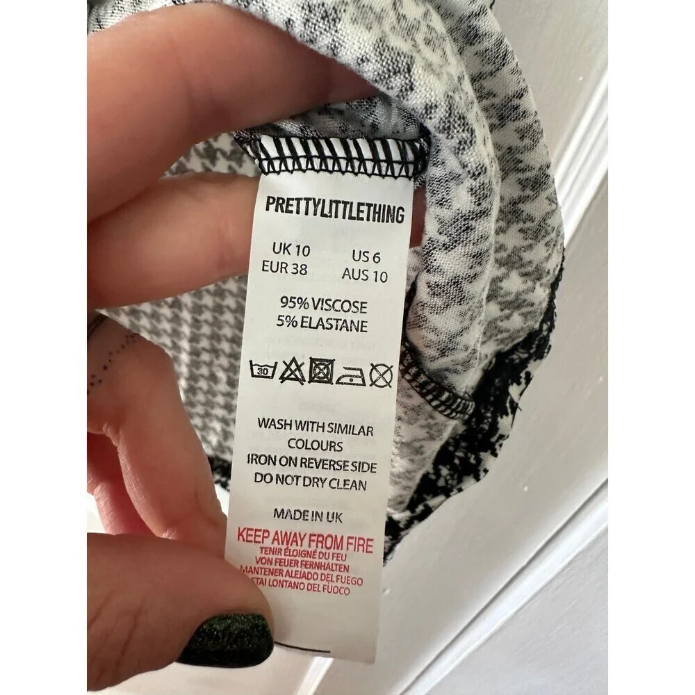 PrettyLittleThing Women’s size 6 Houndstooth Skirt